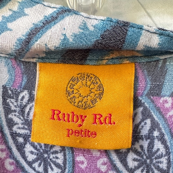 Ruby Rd. Multicolor Paisley Button Down Shirt - Picture 2 of 3